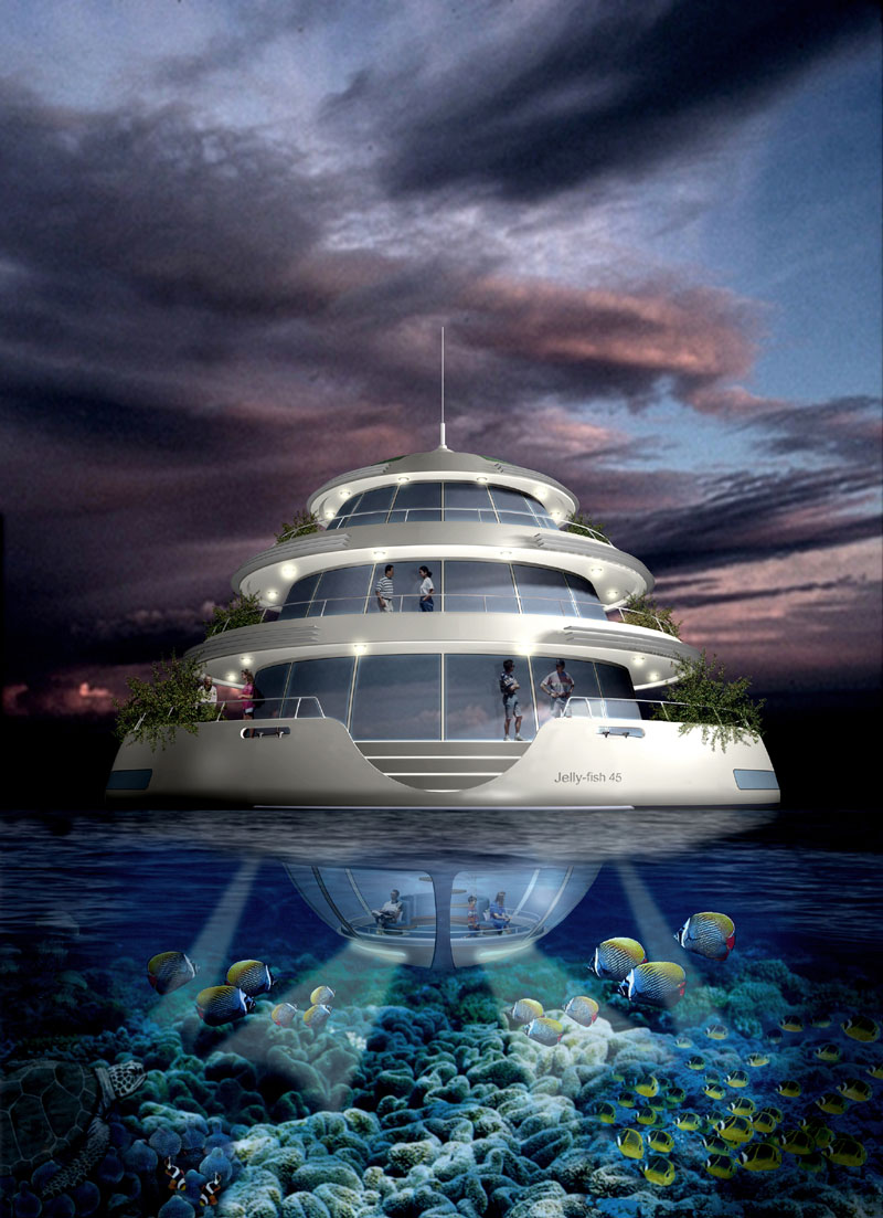 Floating House | Jelly-fish 45 by Giancarlo Zema